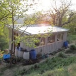 potting shed early evening