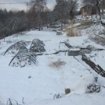 potager under snow