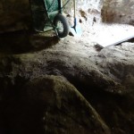 boulder in basement