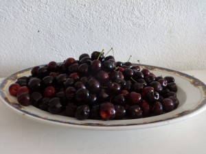 black cherries